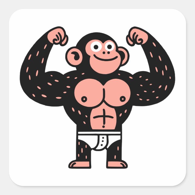 Sticker Carré Musculaire (Devant)