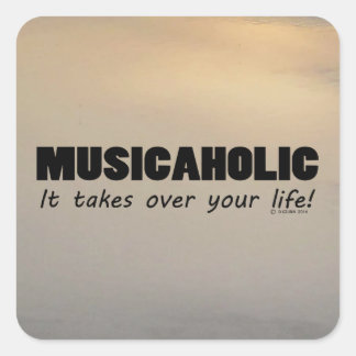 Sticker Carré Musicaholic