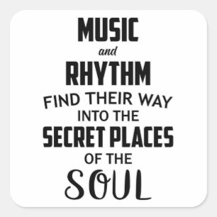 Sticker Carré Musique DJ Danse Art Hip hop Guitare Rock Drôle ca