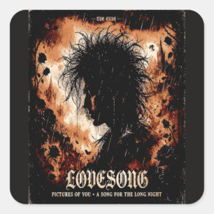 Sticker Carré musique gothique