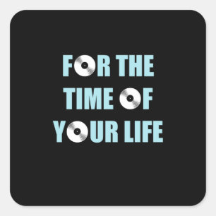 Sticker Carré Musique Pour Le Moment De Votre Vie