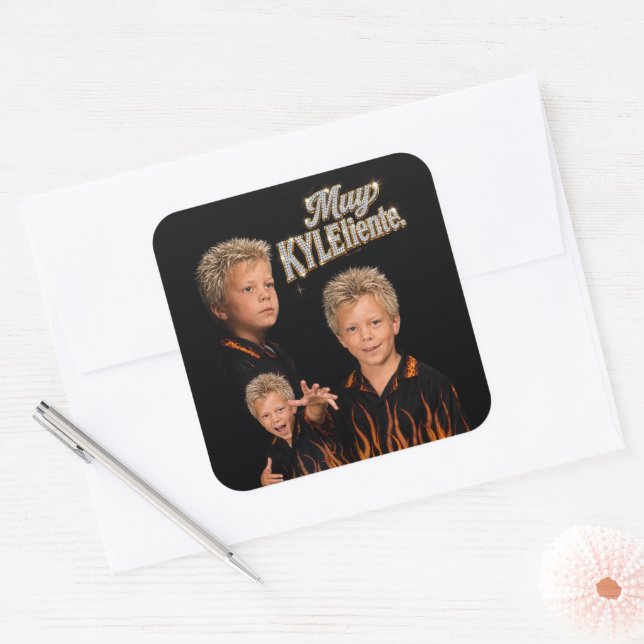 Sticker Carré Muy Kyleiente Protège-Canne (Enveloppe)