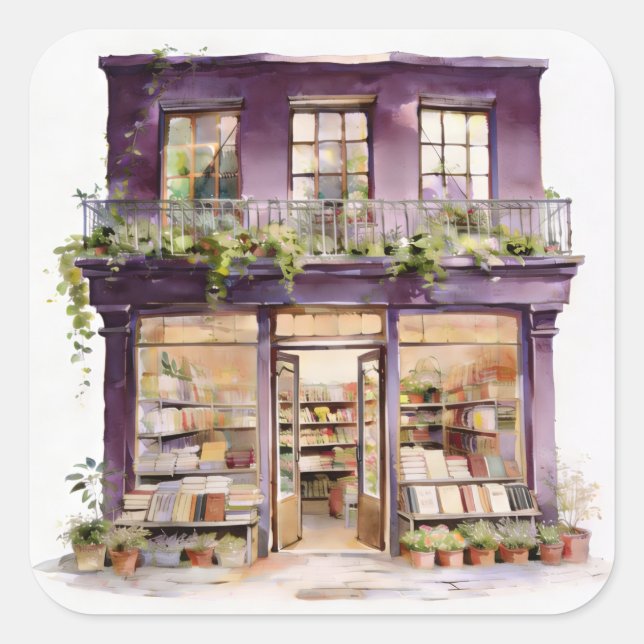 Sticker Carré My Bookstore  (Devant)