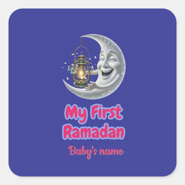 Sticker Carré My first RAMADAN (Devant)