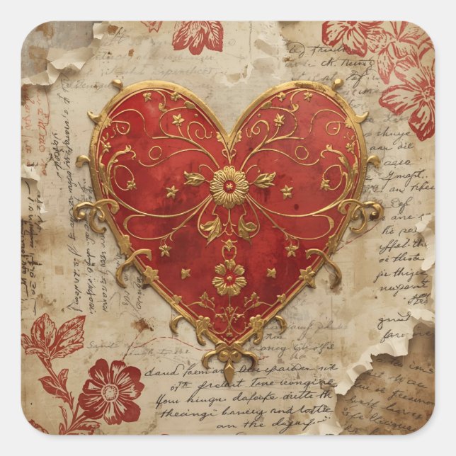 Sticker Carré My Heart  (Devant)