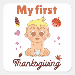 Sticker Carré My Thanksgiving