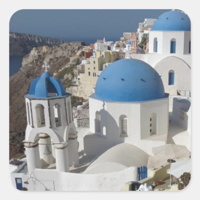 Sticker Carré Mykonos Grèce Travel (Devant)