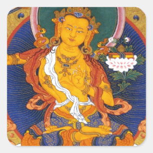 STICKER CARRÉ MYTHOLOGIE DE MANJUSHRI THIBET