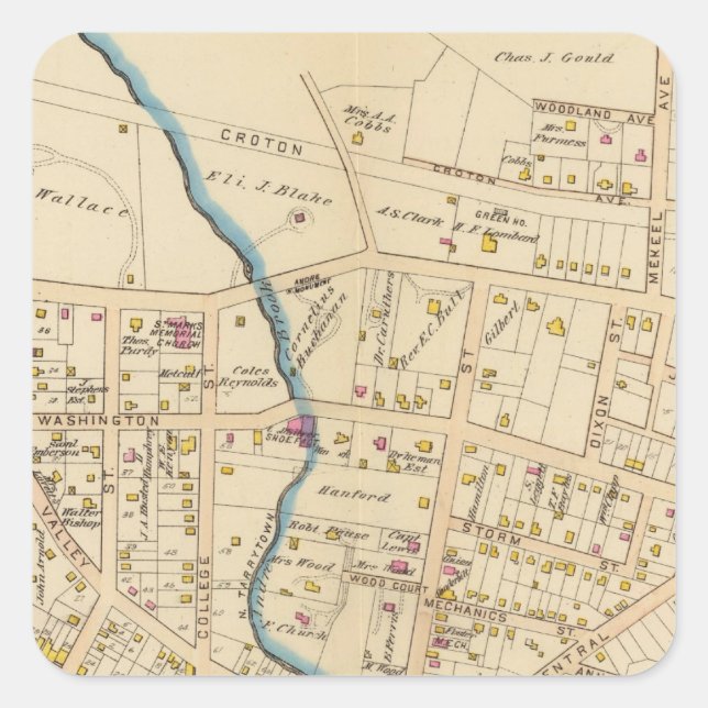 Sticker Carré N Tarrytown, Tarrytown, New York (Devant)