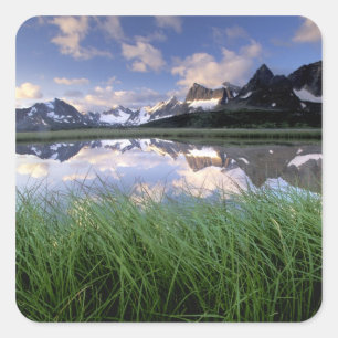 Sticker Carré NA, Canada, Alberta, vallée de Tonquin. Jasper