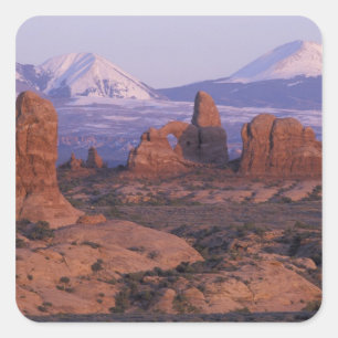Sticker Carré NA, États-Unis, Utah, Parc national des Arches. Ja