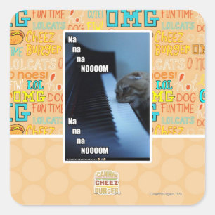 Sticker Carré Na na na nooom