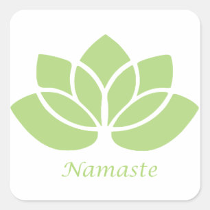 Sticker Carré Namaste Lotus