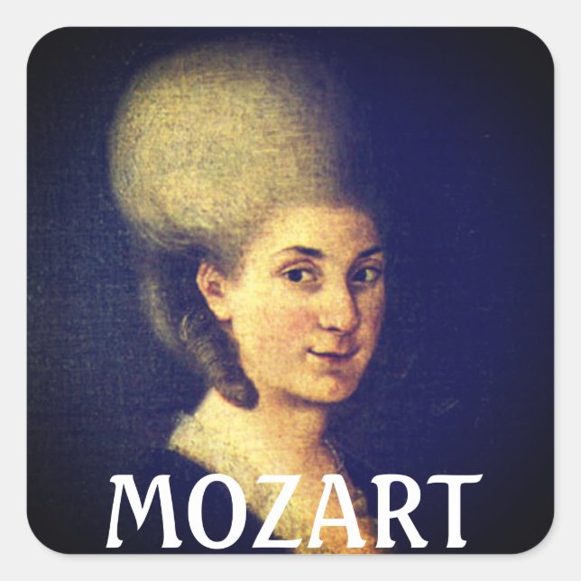 Sticker Carré Nannerl Mozart (Devant)