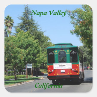 Sticker Carré Napa Valley