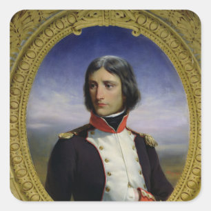 Sticker Carré Napoleon Bonaparte comme lieutenant-colonel