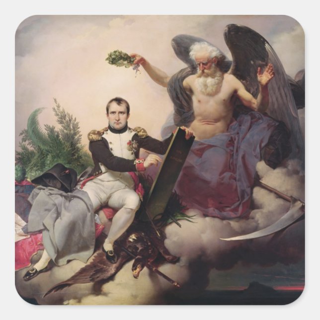 Sticker Carré Napoléon couronné par le temps, avant 1833 (Devant)
