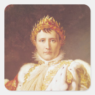 Sticker Carré Napoléon I dans des robes longues de couronnement