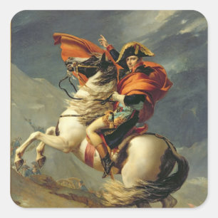 Sticker Carré Napoléon Traversant les Alpes le 20 mai 1800