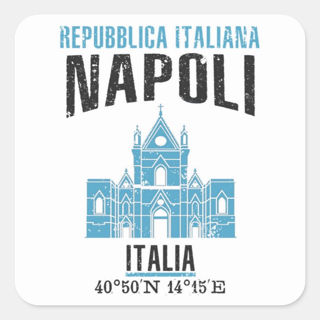 Sticker Carré Napoli (Devant)