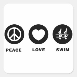 Sticker Carré Natation synchronisée