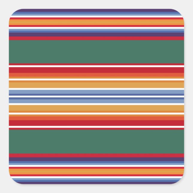 Sticker Carré native american indian traditional (Devant)