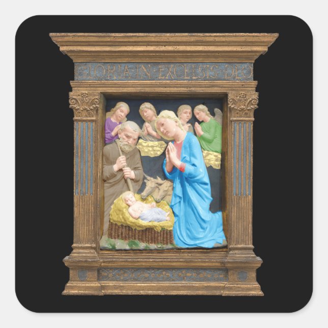 Sticker Carré NATIVITÉ Luca Della Robbia (Devant)