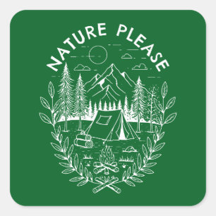 Sticker Carré Nature