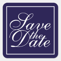Nautical Navy Blue Elegant Wedding Enregistrer la