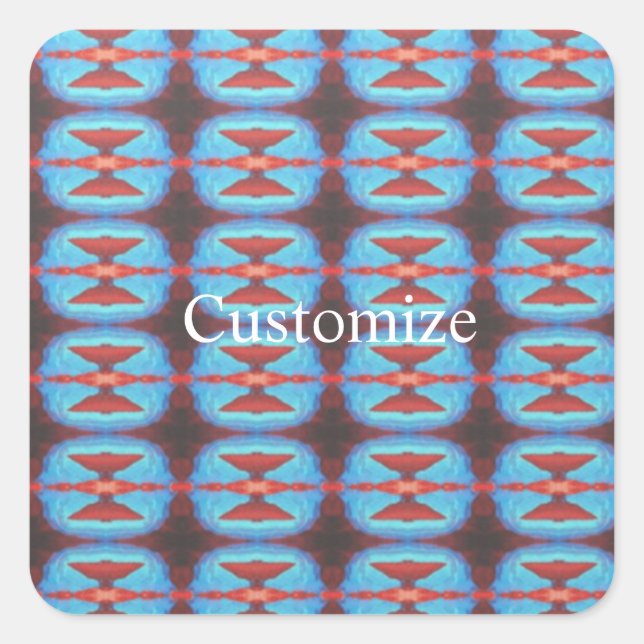 Sticker Carré Navajo rochers rouges Thunder_Cove Air Freshener (Devant)