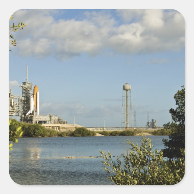 Sticker Carré Navette spatiale Atlantis et Endeavour (Devant)