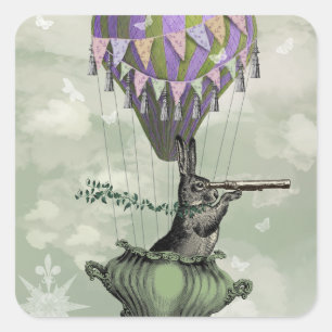 Sticker Carré Navigation dans le lapin