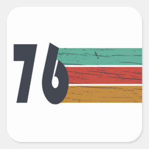 Sticker Carré Né en 1976 édition 50e anniversaire