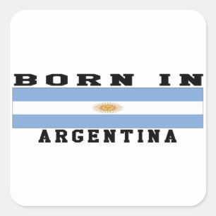 Sticker Carré Né En Argentine