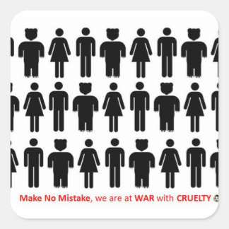 STICKER CARRÉ NE FAITES AUCUNE ERREUR