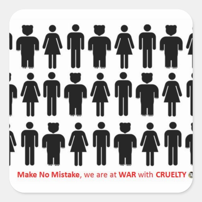 STICKER CARRÉ NE FAITES AUCUNE ERREUR (Devant)