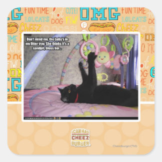 Sticker Carré Ne me dérange pas