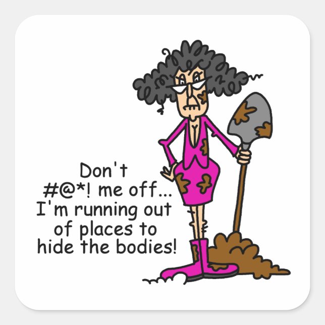 Sticker Carré Ne me manque pas (Devant)