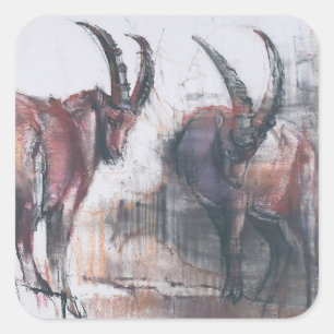 Sticker Carré Ne regarde pas vers le bas