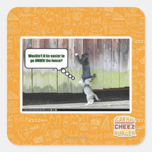 Sticker Carré Ne serait-ce pas plus facile