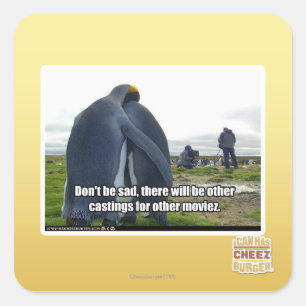 Sticker Carré Ne sois pas triste