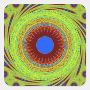 Sticker Carré Ne vous inquiétez pas d'être heureux d'impression