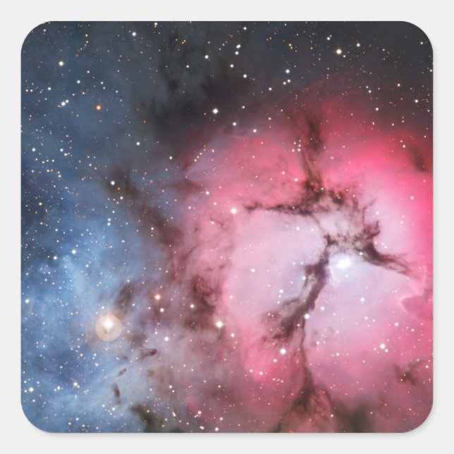 Sticker Carré Nebula Trifid, Messier 16 (Devant)