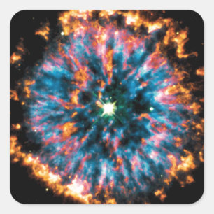 Sticker Carré Nébuleuse planétaire NGC 6751 Photo de Hubble dans
