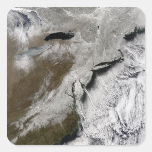 Sticker Carré Neige à travers le Nord-est des États-Unis