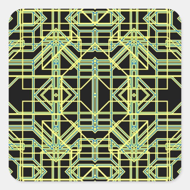 Sticker Carré Néon Aeon 8 (Devant)