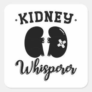 Sticker Carré Nephrology Tech Rein Whisperer Dialyse Infirmière