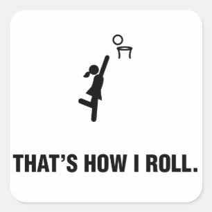 Sticker Carré Netball