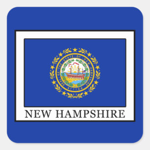 Sticker Carré New Hampshire