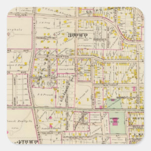 Sticker Carré New Rochelle en récompense 3-4, New York